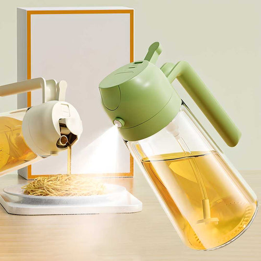 2 in 1 Glass Oil Dispenser Bottle